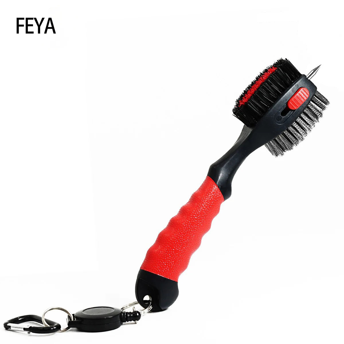 Magnetic golf brush cleaner