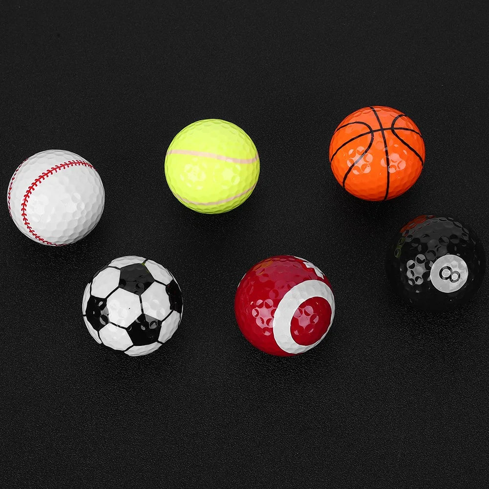 Sporty golf balls