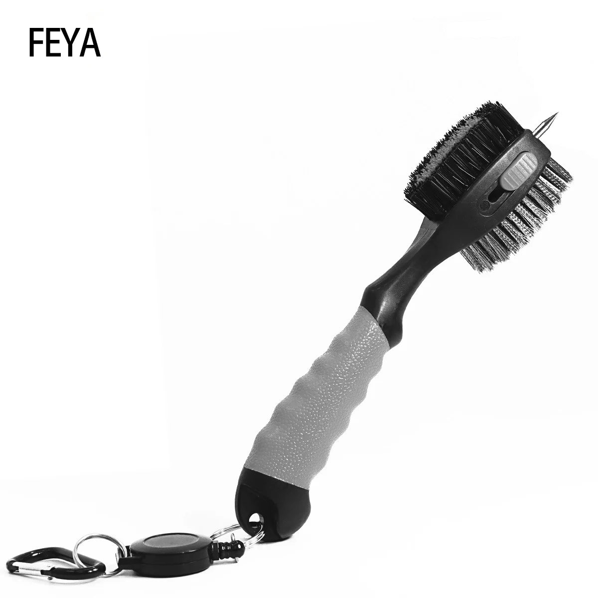 Magnetic golf brush cleaner