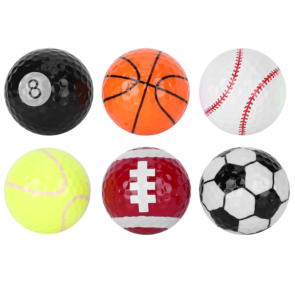 Sporty golf balls