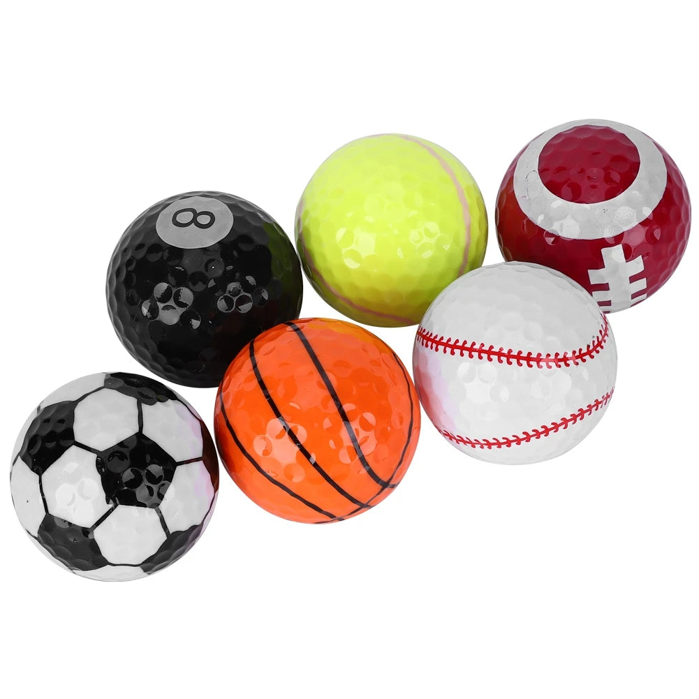 Sporty golf balls