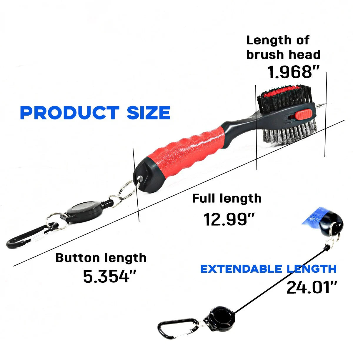 Magnetic golf brush cleaner