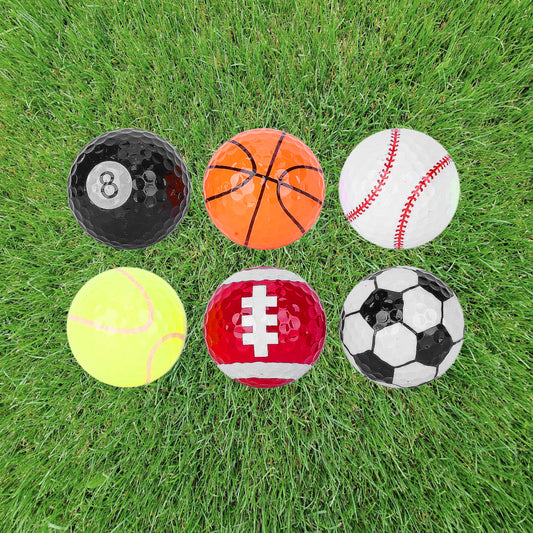 Sporty golf balls