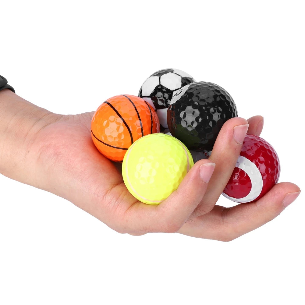 Sporty golf balls