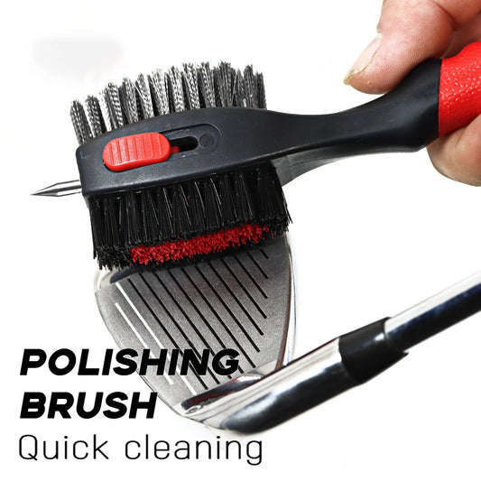Magnetic golf brush cleaner