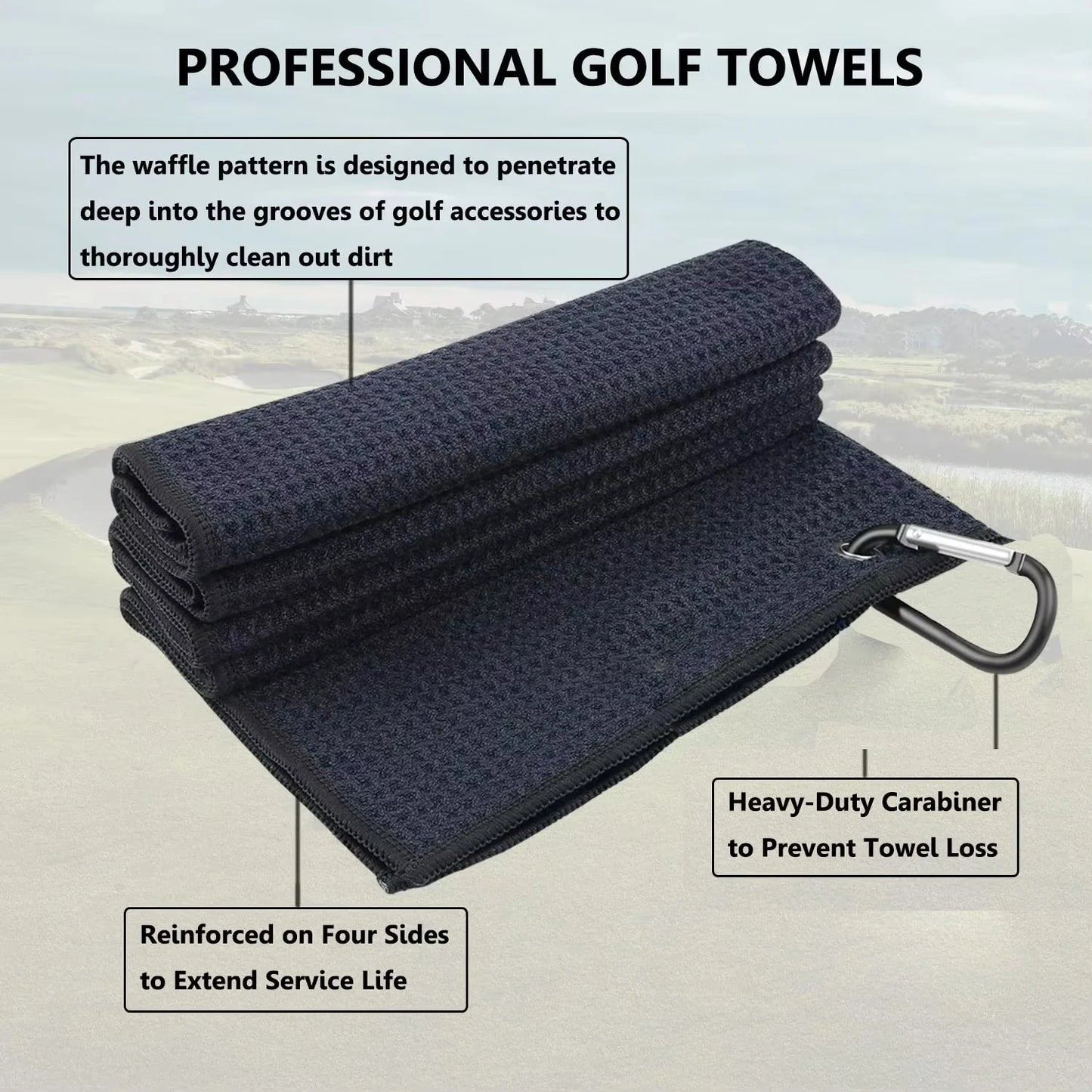 Microfiber golf towel